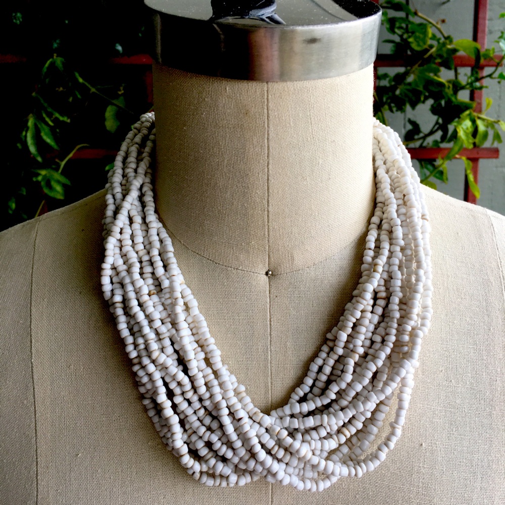 18” Faux Puka Multi Strand Necklace